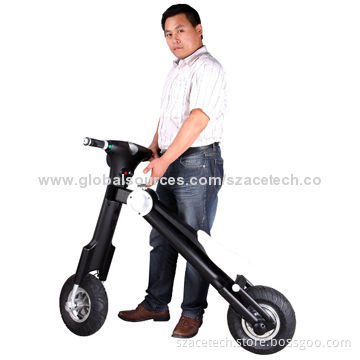 Patented Electric Folding Bike, Lithium Battery, CE-/FCC/DOT-certified,Compliant with RoHS Directive